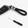 2025 Car New Honda Metal+Braided Car Key Chain Key Ring Key Lanyard Car Emblem For Honda Civic Mugen Accord Odyssey JAZZ CRV Fit