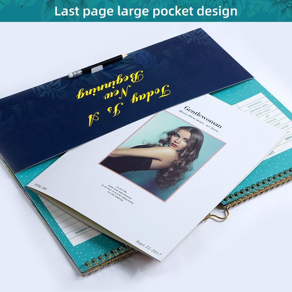 English Version 2026 Wall Calendar Large Date Blocks Floral Design Monthly Planner Vertical Display Thick Paper