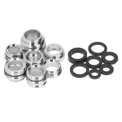 7-teiliges/Set männlich weiblich Wasserhahn-Adapter-Set mit Dichtung Messing Belüfter-Adapter-Set für Gartenschlauch