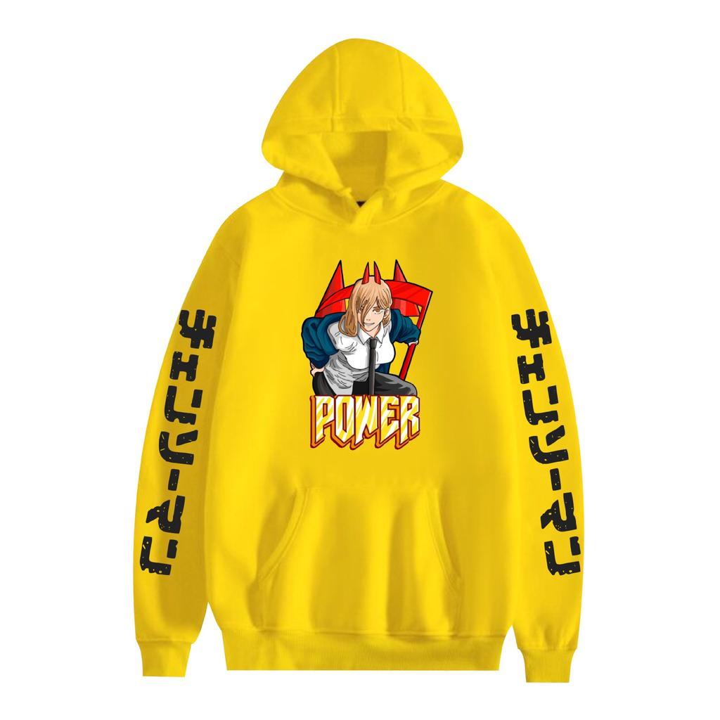 Chainsaw Man Cartoon Hoodies Graphic Printed Sweatshirts Casual Long Sleeve Tops for Men Women