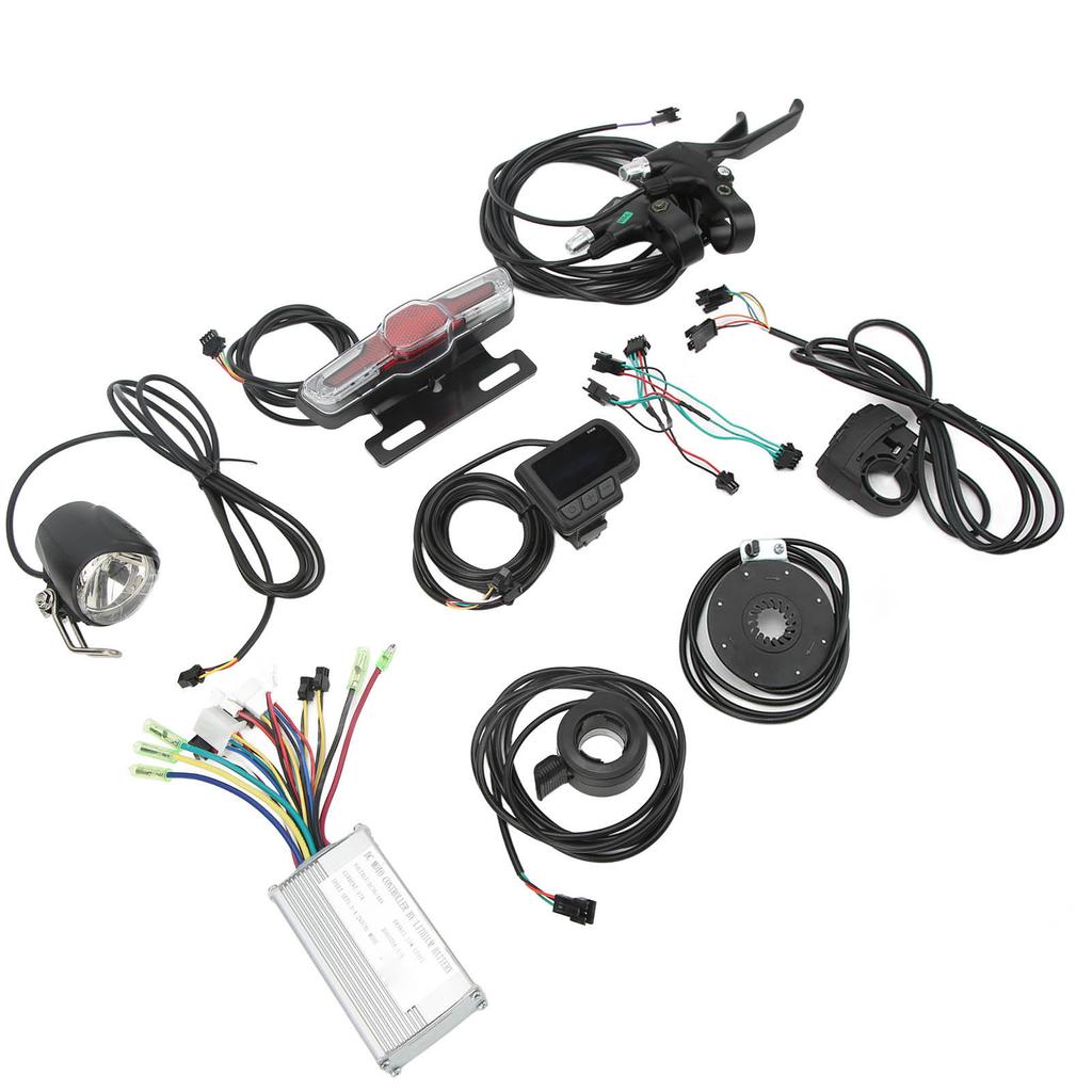 Zestaw do konwersji roweru elektrycznego, silnik 17A, sterownik silnika i zestaw mierników EN06 dla 250 W do 350 W