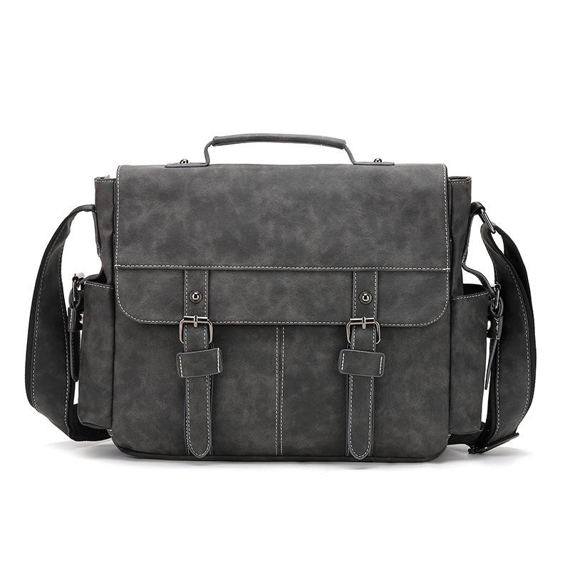 Canvas Leather Waterproof Men Briefcase High Quality Brand Travel Handbags For Women Messenger Bag Men's Crossbody Bags XA406M