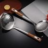 Anti-scald Filter Spoon Long Handle Oil Skimmer Scoop Flour Noodle Dumplings Sieve  Cooking Tools