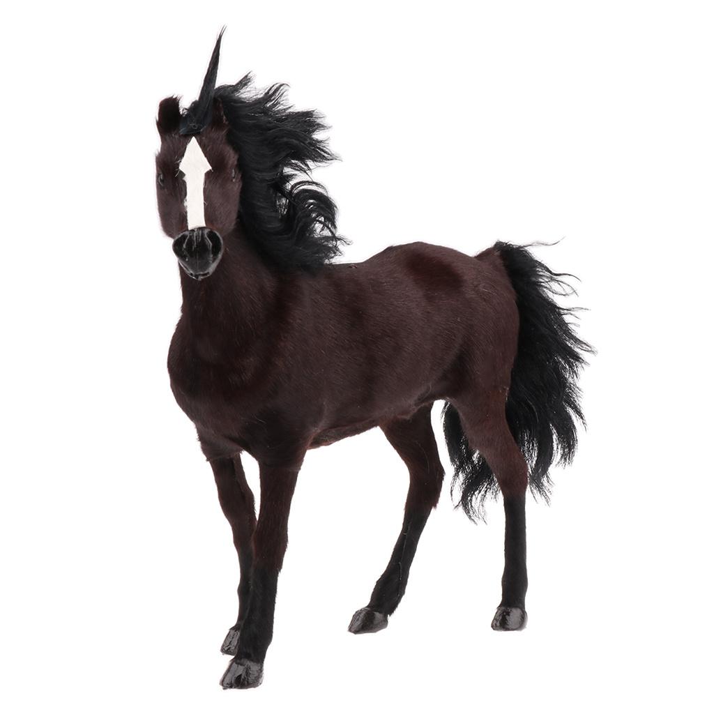 1PC Interior Simulation Horse Model Animal Model Ornament Figurine Cute Home Decoration Gift for Friend