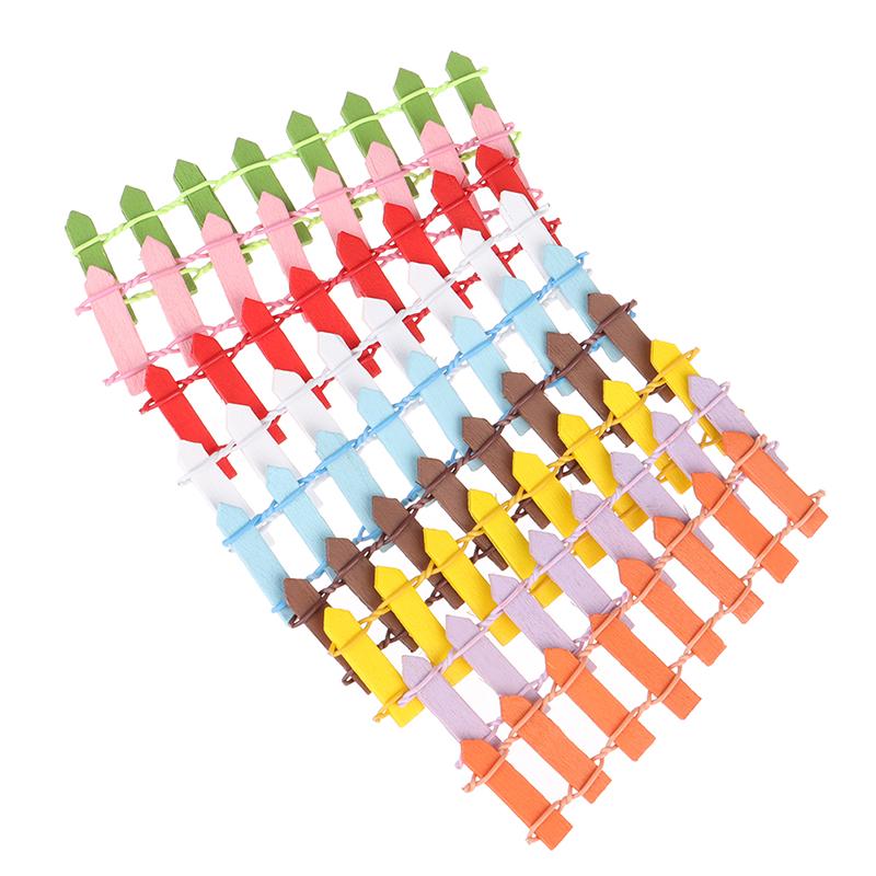 5 Stück Miniatur Kleiner Holzzaun DIY Feengarten Mikro Puppenhaus Tore Deko