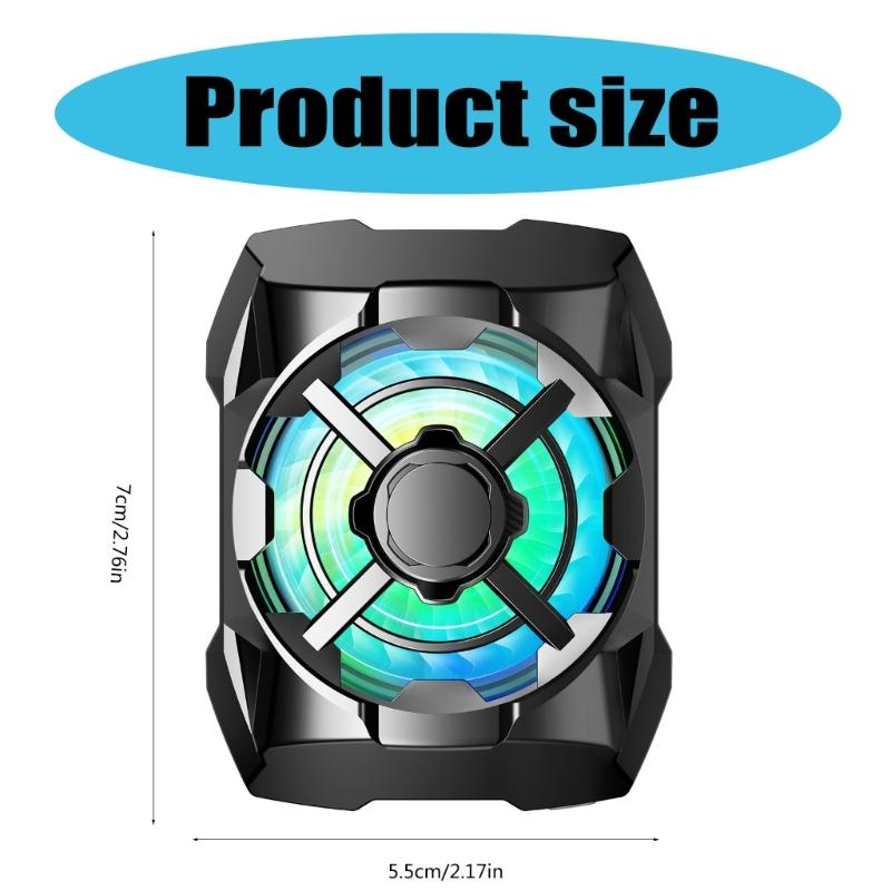 Cooling Fan Low Noise Heatsink for 15 14 13 Lightweight Magnetic Cooling Fan with Light 3 Speed Adjustable