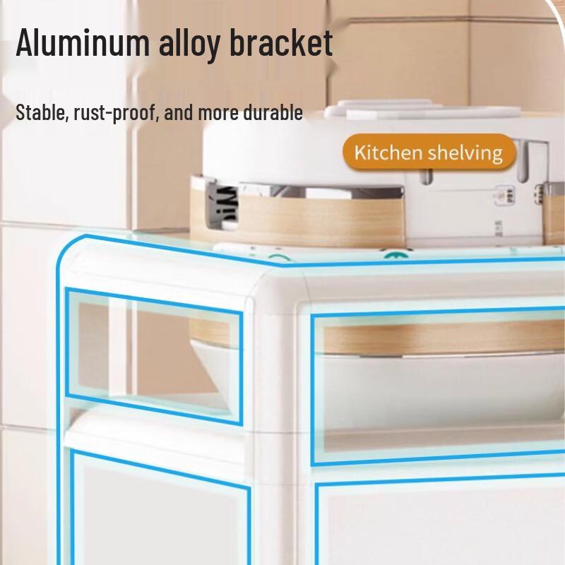 Bieying 3-Tier Floor Standing Kitchen Storage Rack