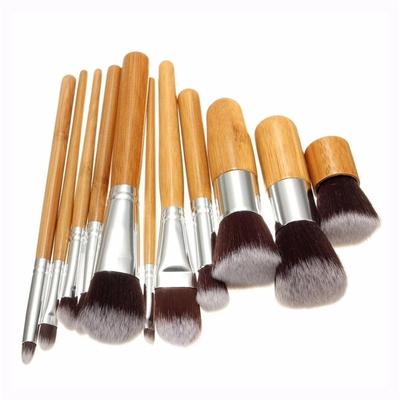 Bamboo Handle Makeup Brush Bamboo Pole Makeup Brushes Suit Bamboo Pole With Sack Top Quality