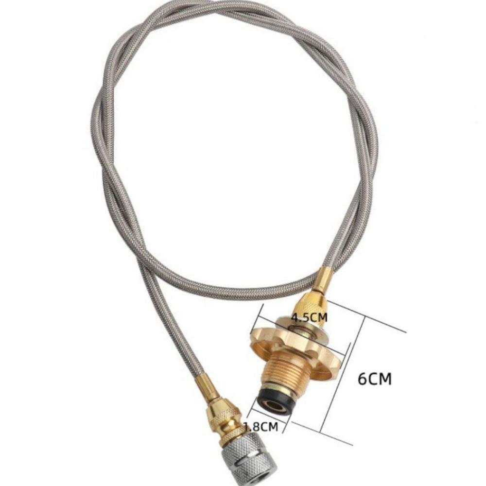 Easy Control Gas Bottle Adapter Stainless Steel, Copper Propane Refill Adapter  Barbecue Cooking