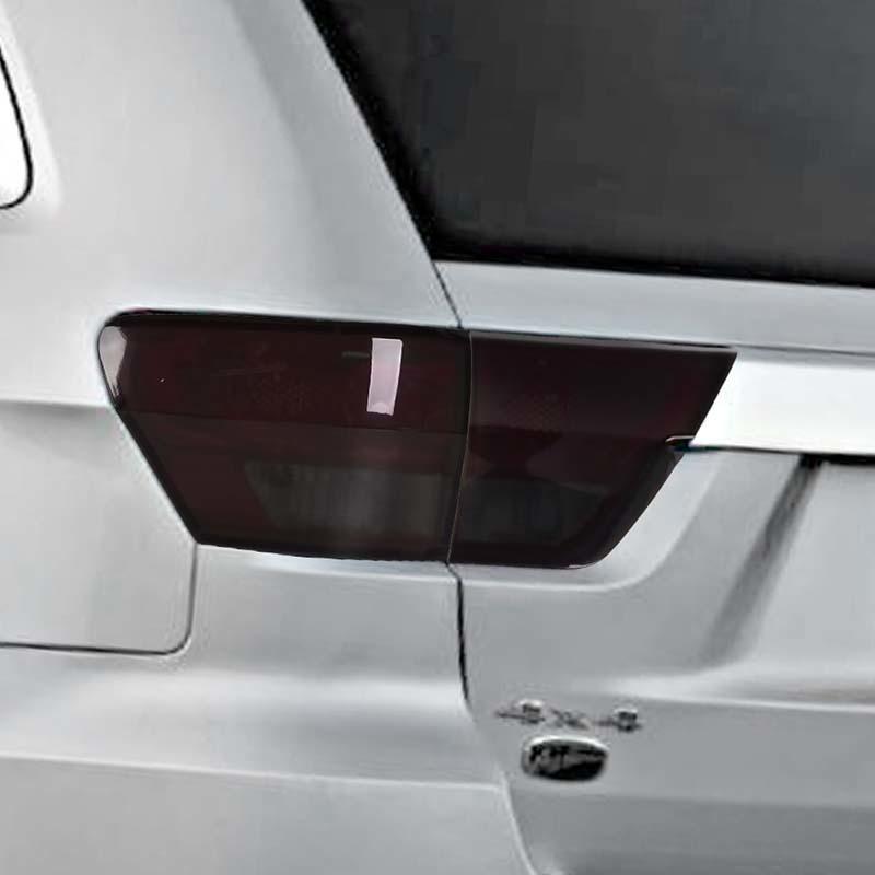 Car Tail Light Cover Taillight Decorative Stickers  For Jeep Grand Cherokee 2011-2013 Car Exterior Accessories, ABS Plastic