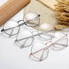Men Vintage Anti Blue Light Glasses Frame Octagonal Women Lens Myopia Optical Mirror Simple Metal Anti-blue Clear Eyewear Frames
