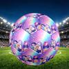 Singer Print Size 5 Soccer Ball, PU Wear Resistant Football for Match Training and Daily Practice, Birthday Gift for Soccer Fans