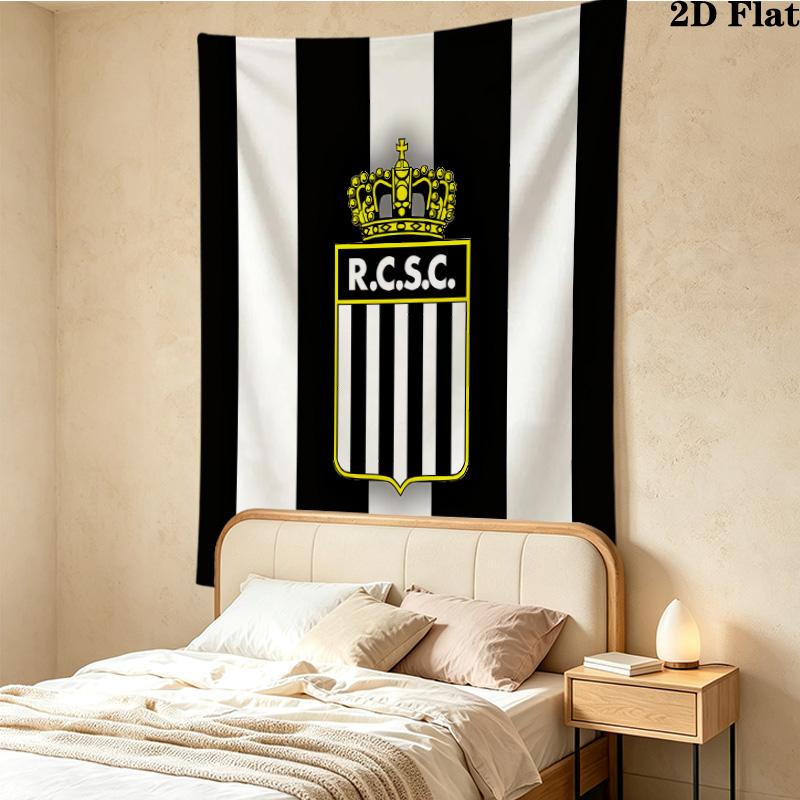R Charleroi Sc Wall Tapestry Aesthetic Wall Hanging Printed Fabric Blanket Decorative Tapestries For Bedroom Living Room Home Decor