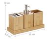 Bathroom wooden bamboo bath storage box soap dispenser Hotel toiletries set Bathroom set