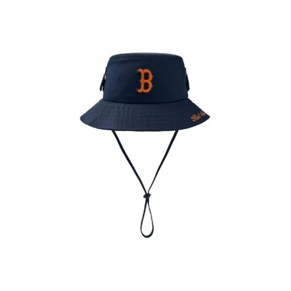 [MLB] Kids  Cap JQT 7AHTC024N-43NYD Monobear Wappen Point Bucket Hat Boston Red Sox 56H