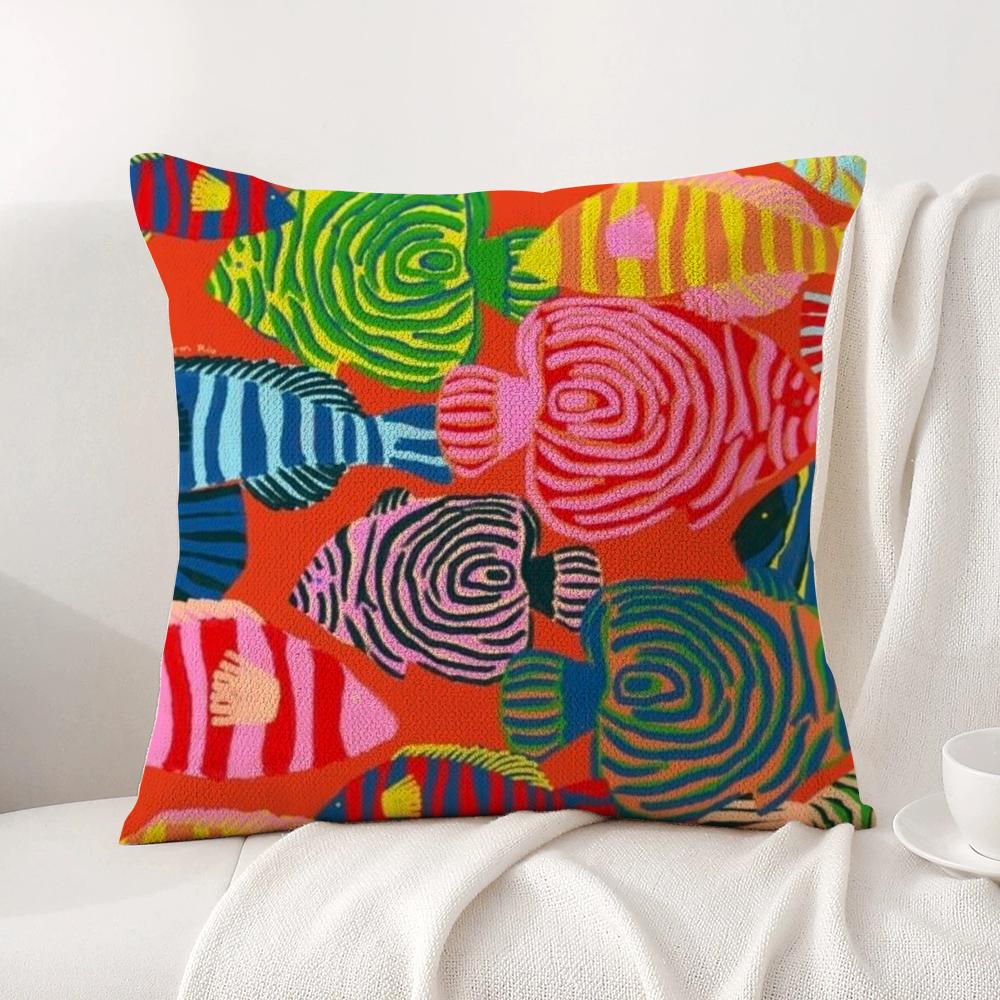 H-Henri M-Matisse Painting Cushion Cover Summer Coolness Linen Fabric Double-Sided Printing Pillow Case Sofa Home Decor Gift