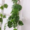 Balcony Floral Faux Plant For Wedding Home Decor Artificial Plant Hanging Rattan Turtle Leaf Vine