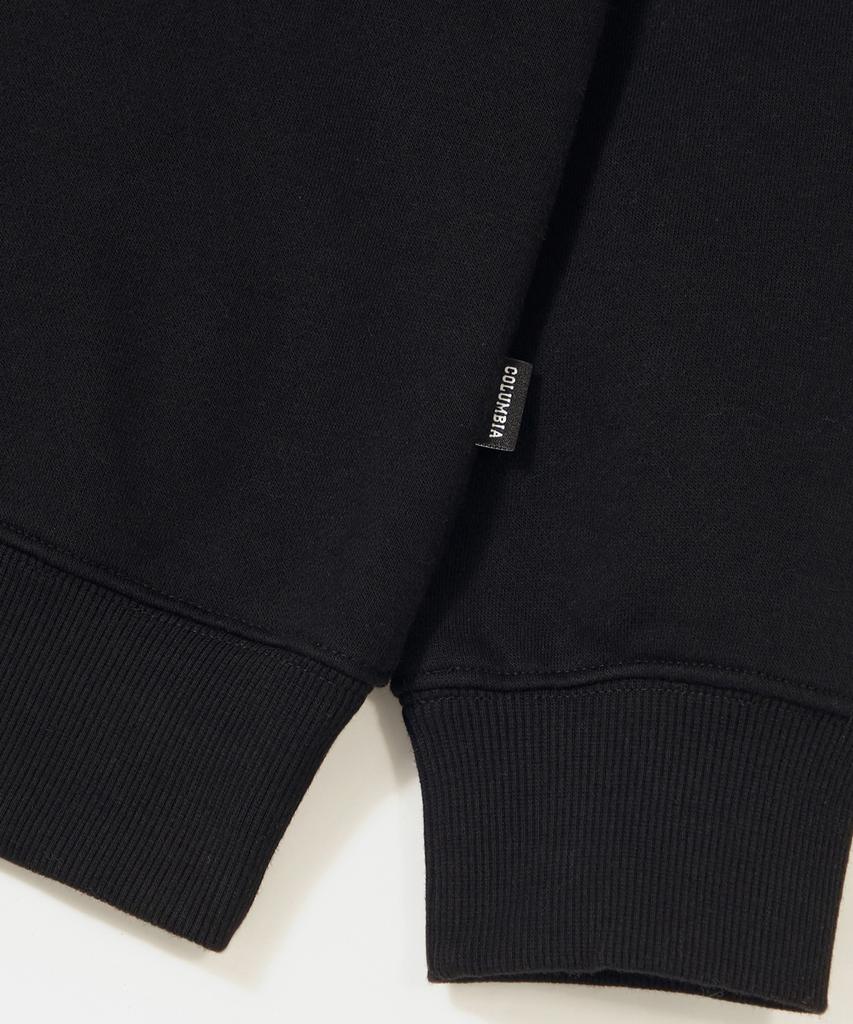 COLUMBIA UNIVERSITY Cu Sig Big Fleece Crew Neck_Black