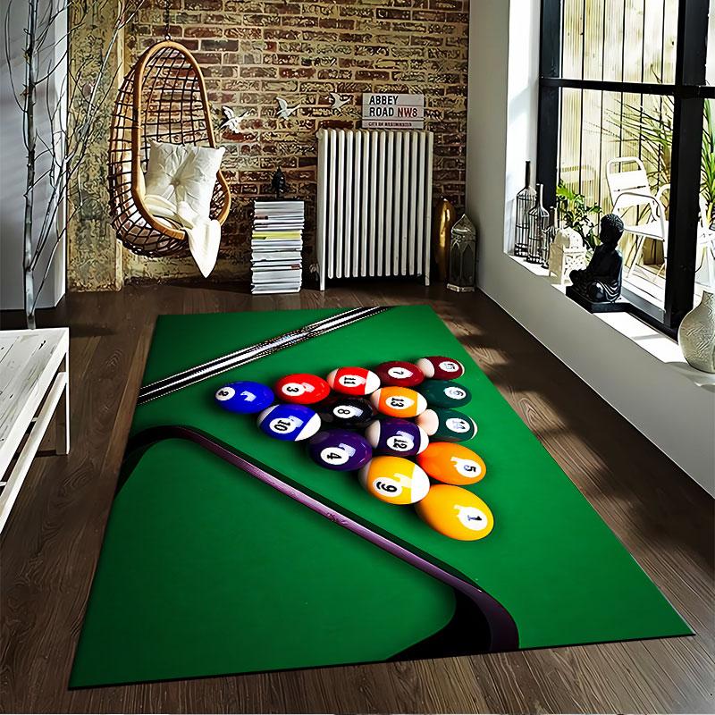 Billiard Balls Pool Theme Suitable As a Non-slip Mat for the Living Room or Bedroom Sofa
