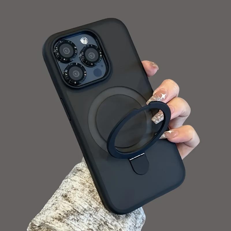 Luxury Magnetic Holder Armor Shockproof Wireless Charging Phone Case for iPhone 17 16 15 14 13 12 11 Pro Max 17 Air Cases Cover