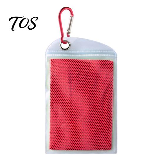 Breathable Polyester Cooling Cloth 100x30cm Unisex Towel, Portable Wrap with Carabiner, Sweat Absorbing Towel for Running Instant Chill Sports Workout
