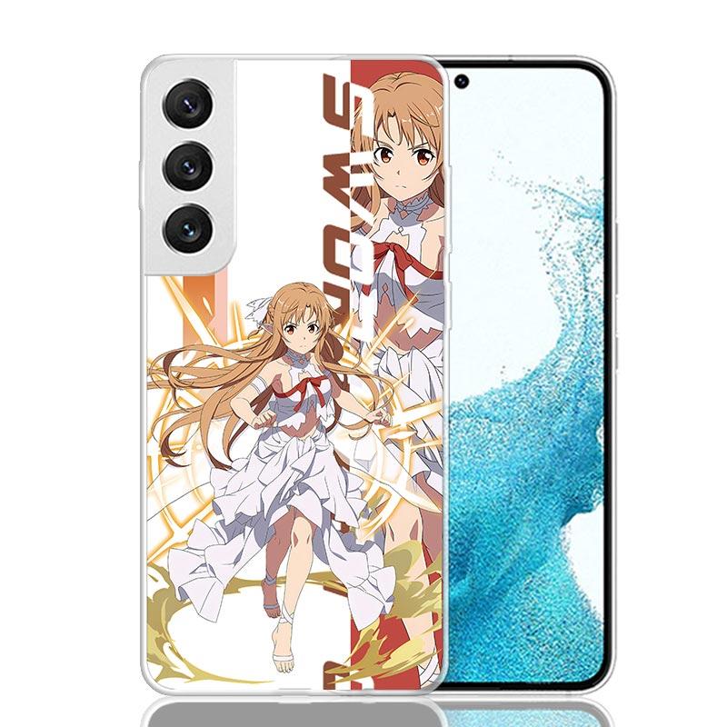 Anime Sword Art Online SAO Phone Case For Samsung Galaxy S26 Ultra S23 S24 S25 Edge S20 FE S21 S22 Plus Soft Print Shell Cover F