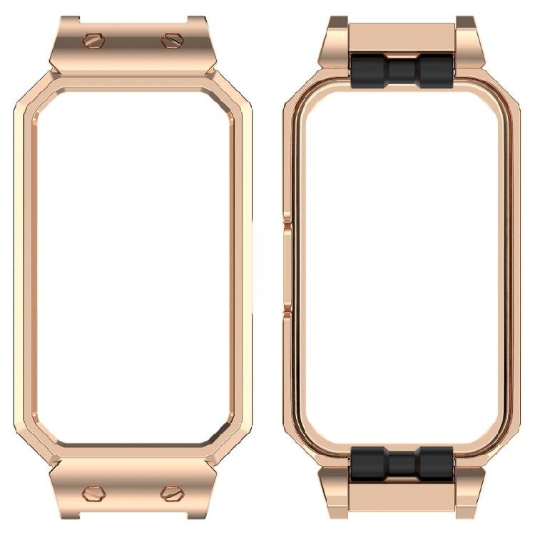 Steel Frame Screen Protector Smartwatch Wristband Accessory Protective Cover Case for Band 10 9 8