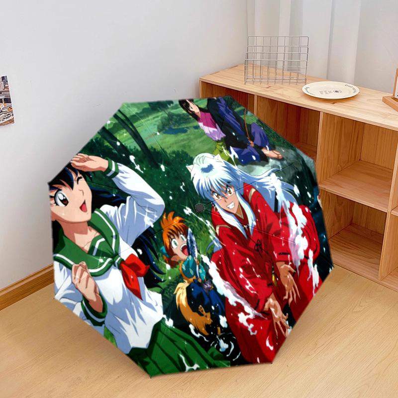 Inuyasha Automatic Umbrella - Suitable Travel Outdoor Portable Umbrella Birthday Gift Daily Essentials
