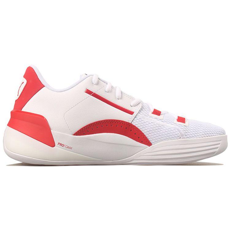 Puma Clyde Hardwood Team High Risk Red Men Sneakers White 194454-04