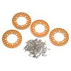 4Pcs 1.9in Wheel Outer Rings Rims Increase Stability CNC Machining Aluminum Alloy RC Wheel Outer