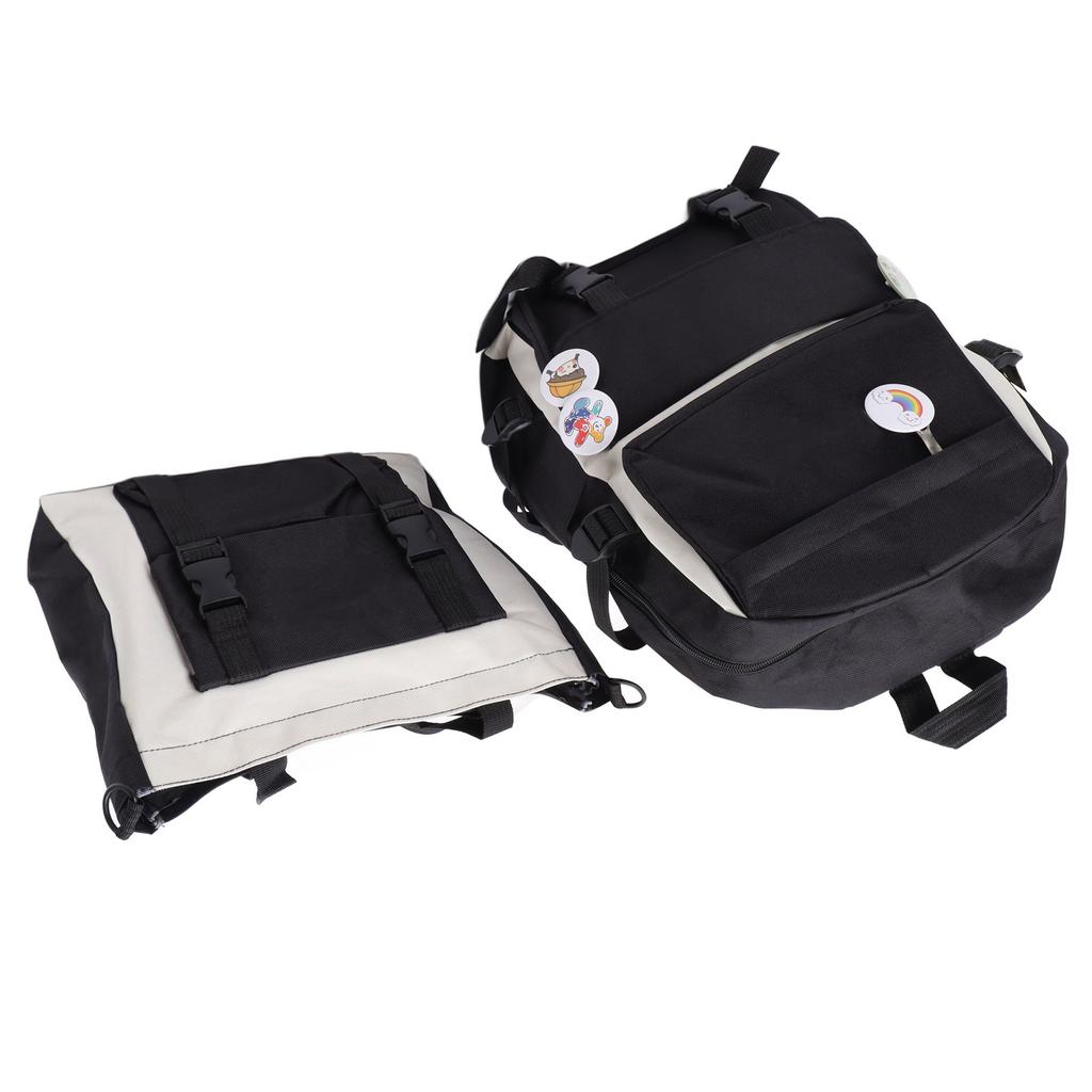 Students Canvas Backpack Set Canvas Multifunctional Storage Casual Zipper Pocket Backpacks Set