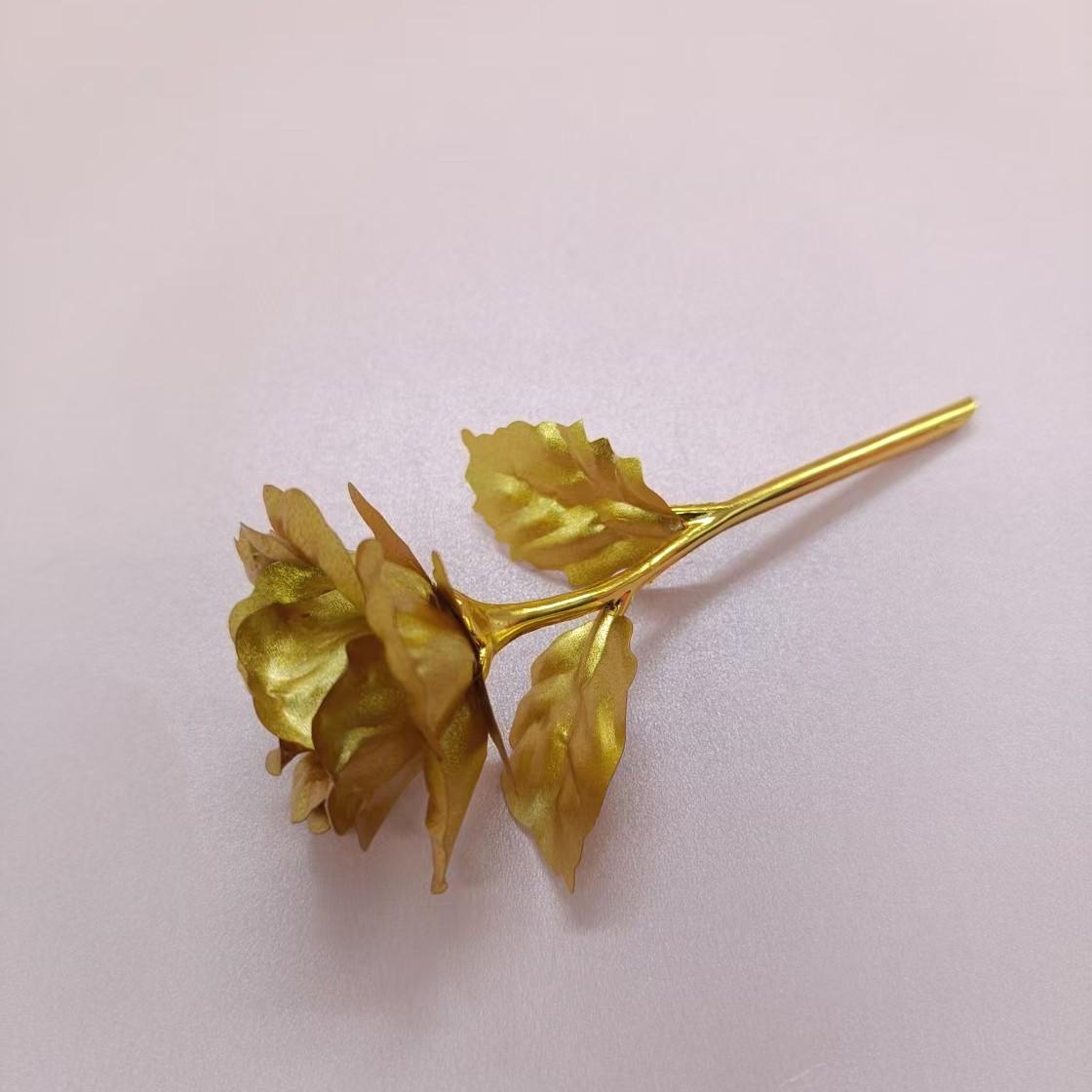 

Immortal Flower Gold Foil Rose Bouquet - Valentine s, Birthday, Christmas Gift Ornament