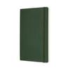 Moleskine Classic Notebook Soft Cover Plain Large Size wide x 21cm Myrtle Green QP618K15 (13cm long)