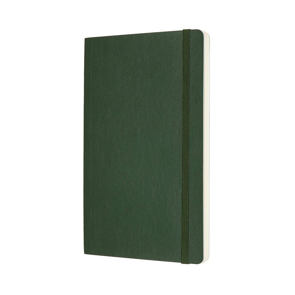 Moleskine Classic Notebook Soft Cover Plain Large Size wide x 21cm Myrtle Green QP618K15 (13cm long)