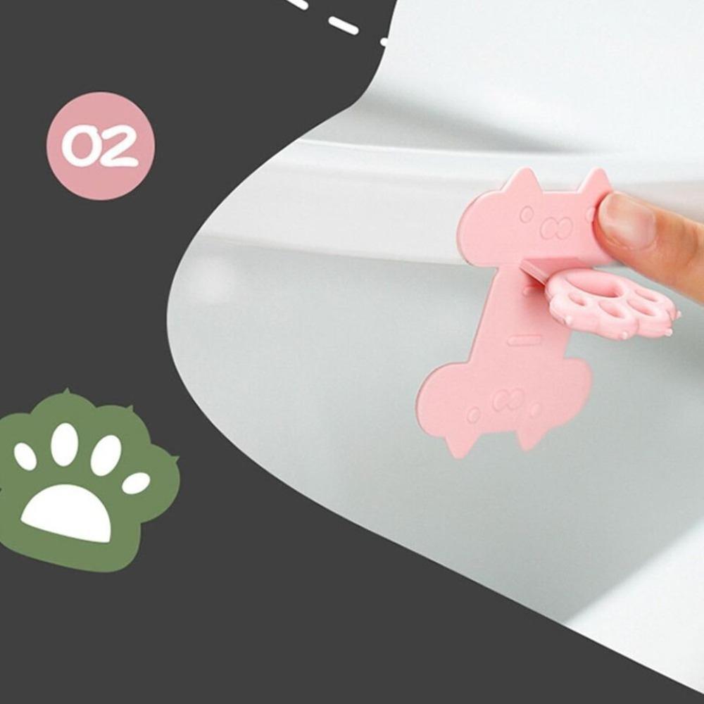 Self-Adhesive Toilet Ring Handle Anti-Dirt Lid Lifting Artifact Creative Toilet Lid Lifter