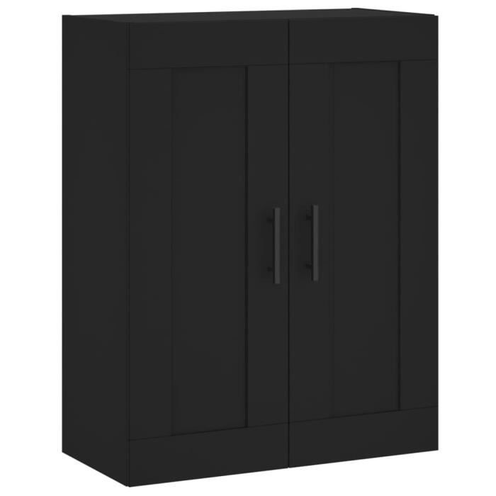 VidaXL Armoire murale noir 69,5x34x90 cm bois d'ingénierie 830405