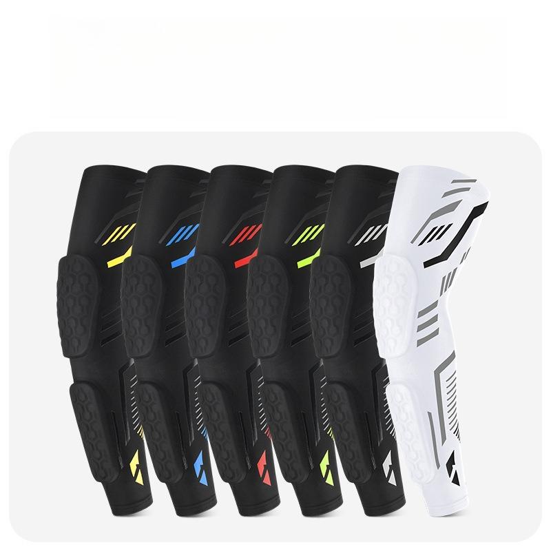 Basketball Honeycomb Crash Arm GuardSeparate Crash and Slip Elbow GuardCycling Pressurized Arm SleeveLong Training Gear High Quality