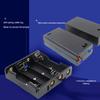 Size 5 Battery Box with Lid and Switch: Holds 1-8 AA 1.5V Cells