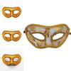 Mysterious Angel Halloween Masquerade Party Men's Mask Plush Cloth Half Face Mask With Fabric Edges