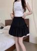 Summer Plus Size Aline Skirt With Pleated Design For Casual Wear