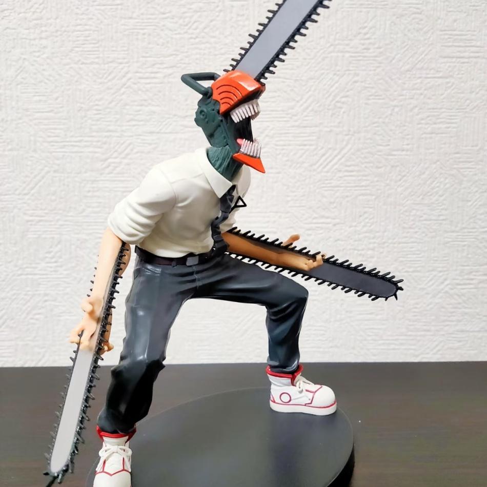 Chainsaw Man Anime Figure 14Cm Denji Action Pvc Noodle Stopper Adult Collectible Model Toy