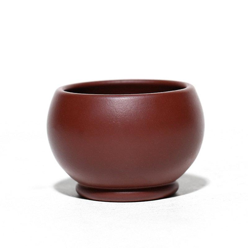 2 Teile/satz Yixing Roherz Lila Ton Teetasse Meditationstasse Boutique Handgemachte Teeschale Meisterteetasse Chinesisches Zisha-Teeset 50ml
