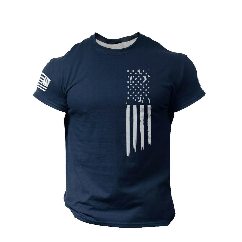 3Dt-Shirt Vertigo Pattern Print Casual Versatile Crew Neck Men'S T-Shirt