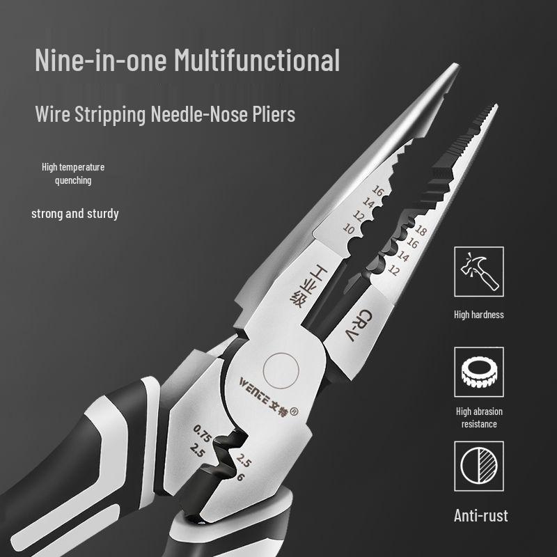 9-Zoll Mehrzweck-Elektrikerzange - Importierte Spitzzangen-Kollektion