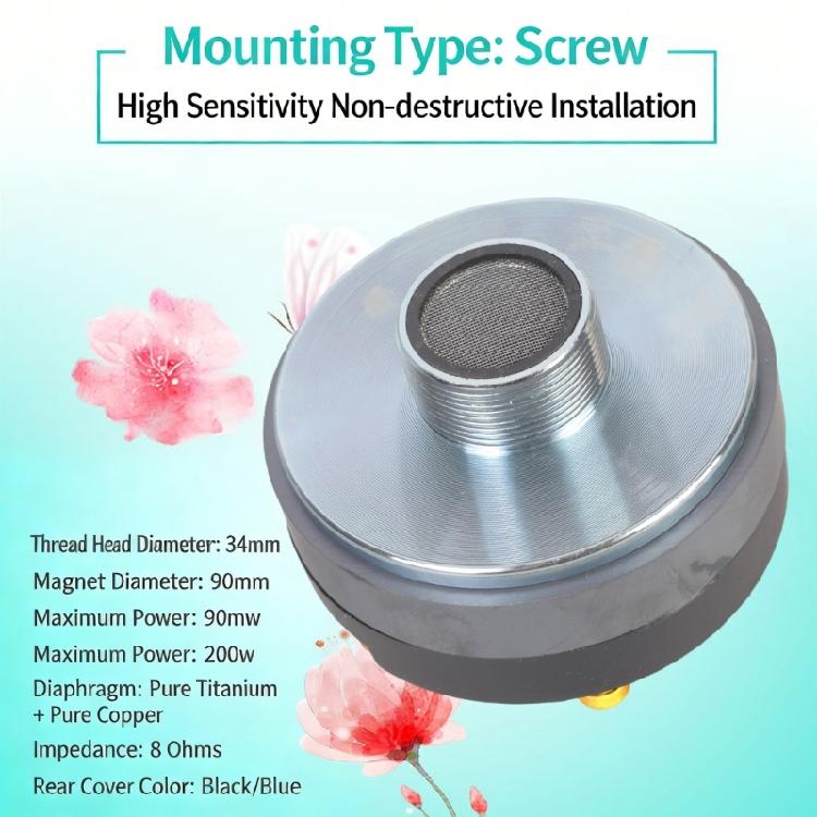 Excellent 200W Strong Tweeter Speaker 90MM Magnets 8Ohms Horn Tweeter For Outstanding Music Quality Recording Live Use
