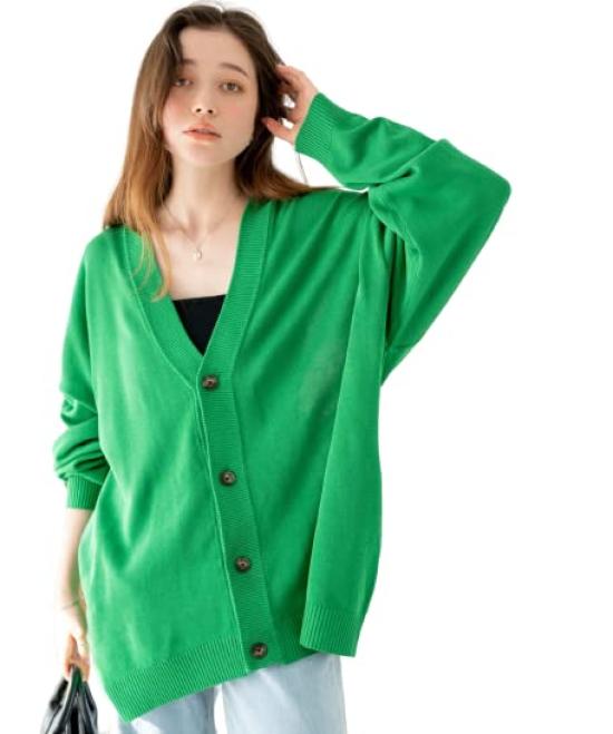 

WEGO Loose Oversized Size Green Men s Linen-Like Cardigan, Fit, Spring, Summer, Autumn, Winter, M, зелёный
