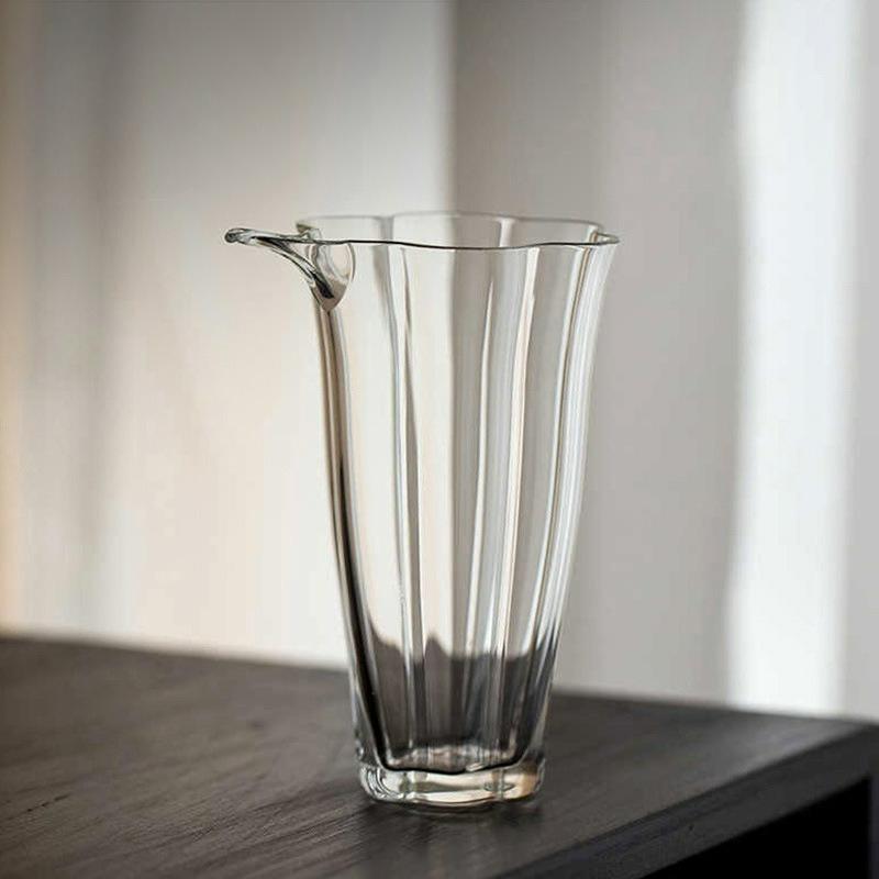 

Chinese Style Glass Fair Cup Heat-resistant Cha Hai Kung Fu Tea Transperent Household Justice Cup Teaset Collection Accessories 150ml