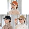 Lightweight Knit Open Top Hat For Women With Letter Embroidery For Outdoor Warmth