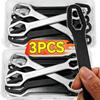 Self-Tightening High-carbon Steel Wrench Double-Headed Non-slip Handheld Wrench Nut Bolts Assembly Plumbing Manual Repair Tool