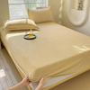 Winter Plush Elastic Fitted Sheet Couple Double Bedspread on The Bed Linen Mattress Pad Cover 90 150 180x200  Warm No Pillowcase